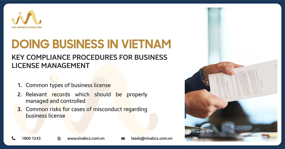 Business license of company in Vietnam