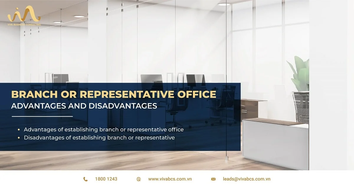 Advantages and disadvantages of branch or representative office