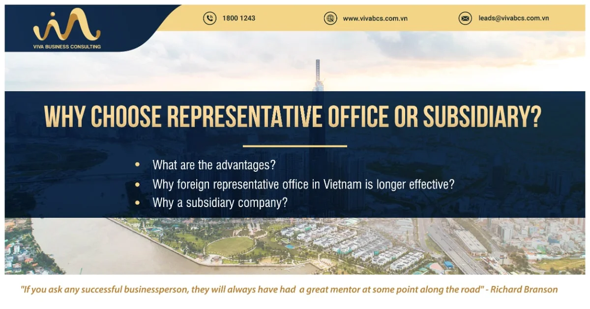 Representative in Vietnam: Transform into subsidiary