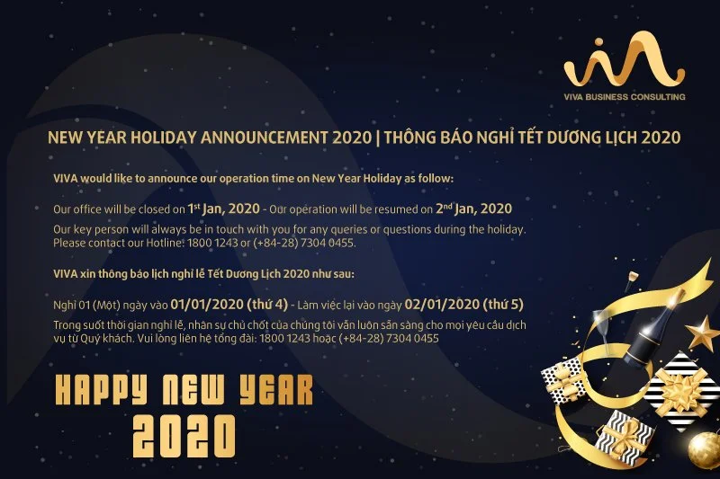 thong bao nghi tet new year holiday announcement