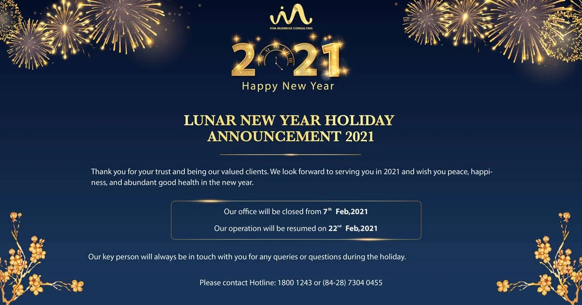 Lunar New Year Holiday Announcement 2021