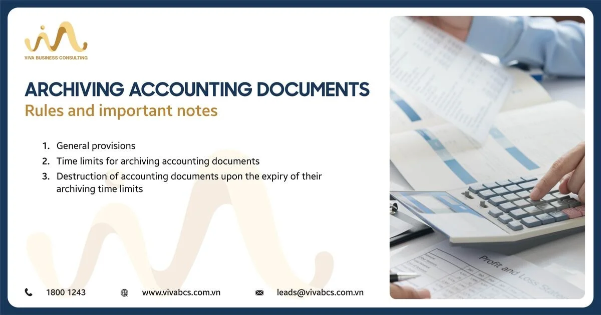 Archiving accounting documents