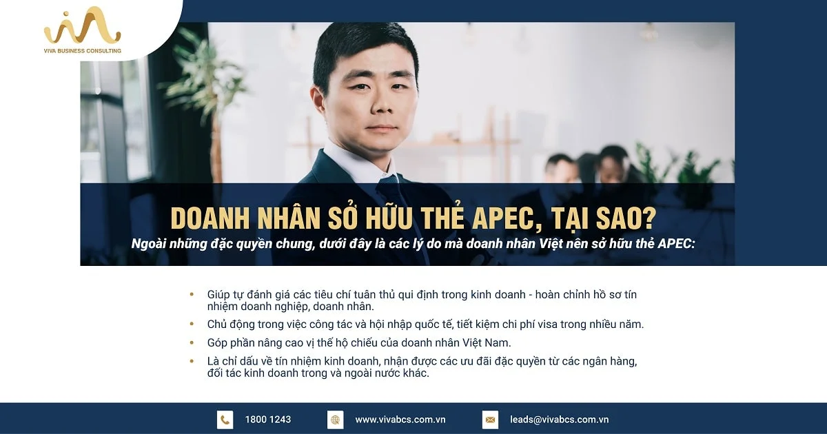 Tại sao doanh nhân nên sở hữu thẻ APEC